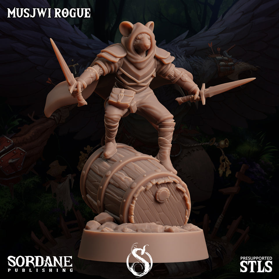 3D Printed Sordane Publishing Musjwi Rogue Burrows Below 28 32mm D&D