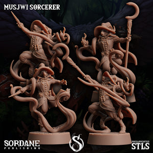 3D Printed Sordane Publishing Musjwi Sorcerer Burrows Below 28 32mm D&D