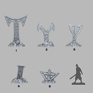 3D Printed Fantastic Plants and Rocks Mysterious Cursed Cross 28mm - 32mm D&D Wargaming