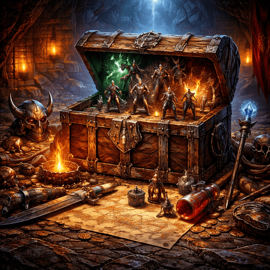 Mystery Encounter Crate – Warlord Tier | Premium DnD Resin Miniatures Loot Box - 3D Printing Boss 