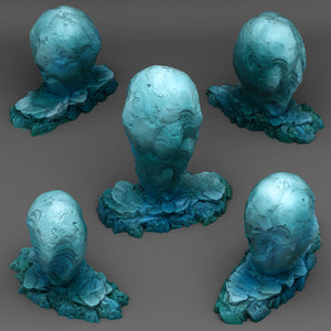 3D Printed Fantastic Plants and Rocks Mystical Ice Rocks 28mm - 32mm D&D Wargaming
