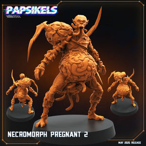 3D Printed Papsikels Necromorph Pregnant Set May 2025 Alien vs. Humans Reconnaissance 28mm 32mm (Copy)