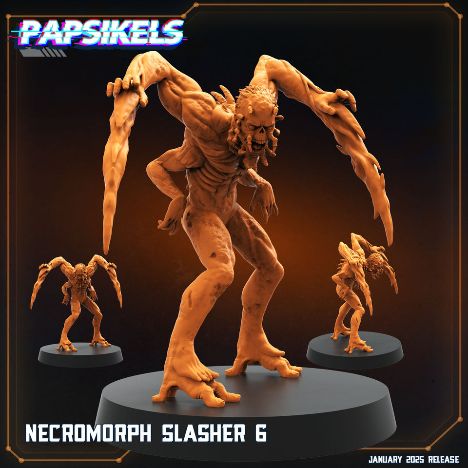 3D Printed Papsikels Necromorph Slashers Set January 2025 - Scifi 28mm 32mm