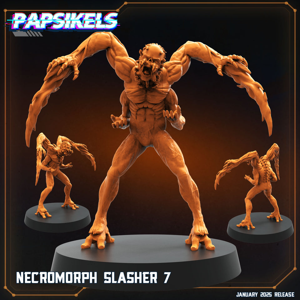 3D Printed Papsikels Necromorph Slashers Set January 2025 - Scifi 28mm 32mm