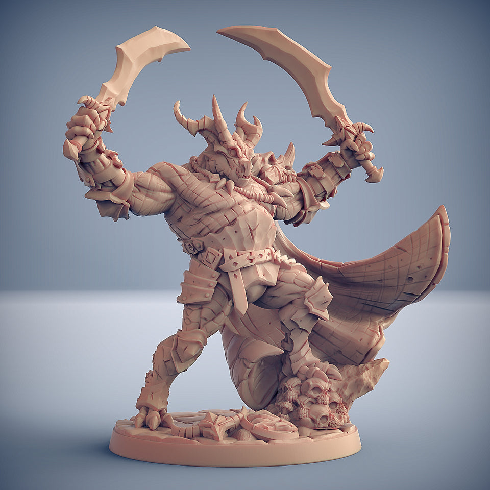 3D Printed Artisan Guild Nasmaraax the Destroyer The Dragonguard 28mm 32mm