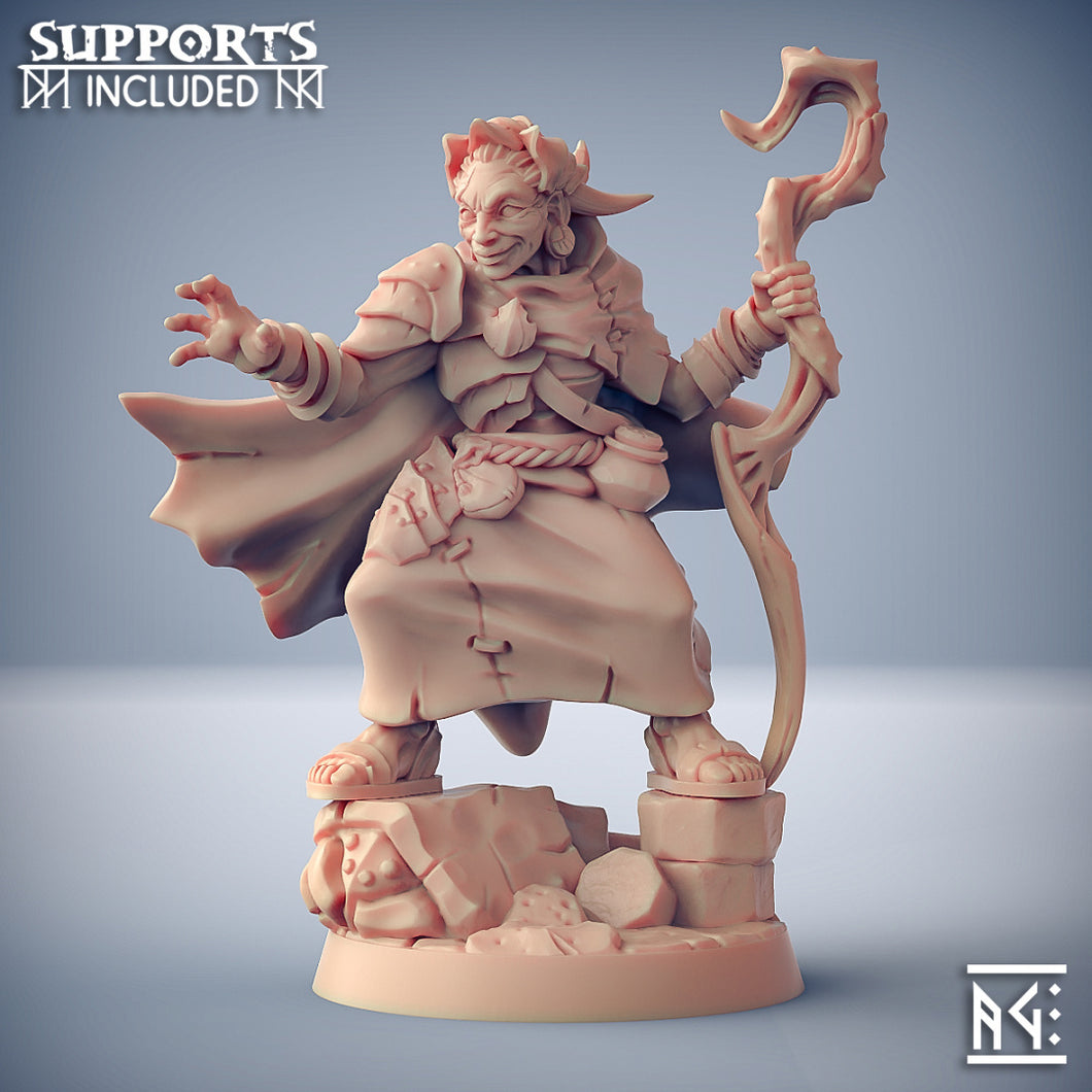 3D Printed Artisan Guild Nanaari the Wise Woman Scourgeland Survivors 28mm 32mm