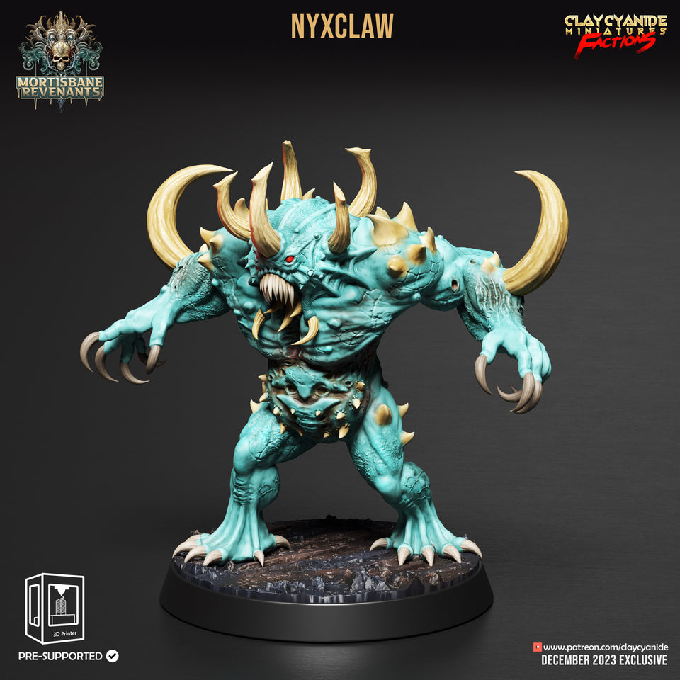 3D Printed Clay Cyanide Mortisbane Revenants - Moonmorphs Faction 28mm 32mm D&D
