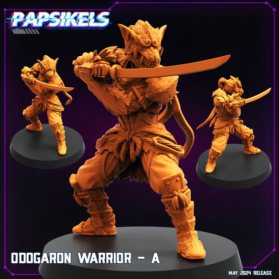 3D Printed Papsikels Odogaron Warrior Set May 2024 Cyberpunk 28mm 32mm