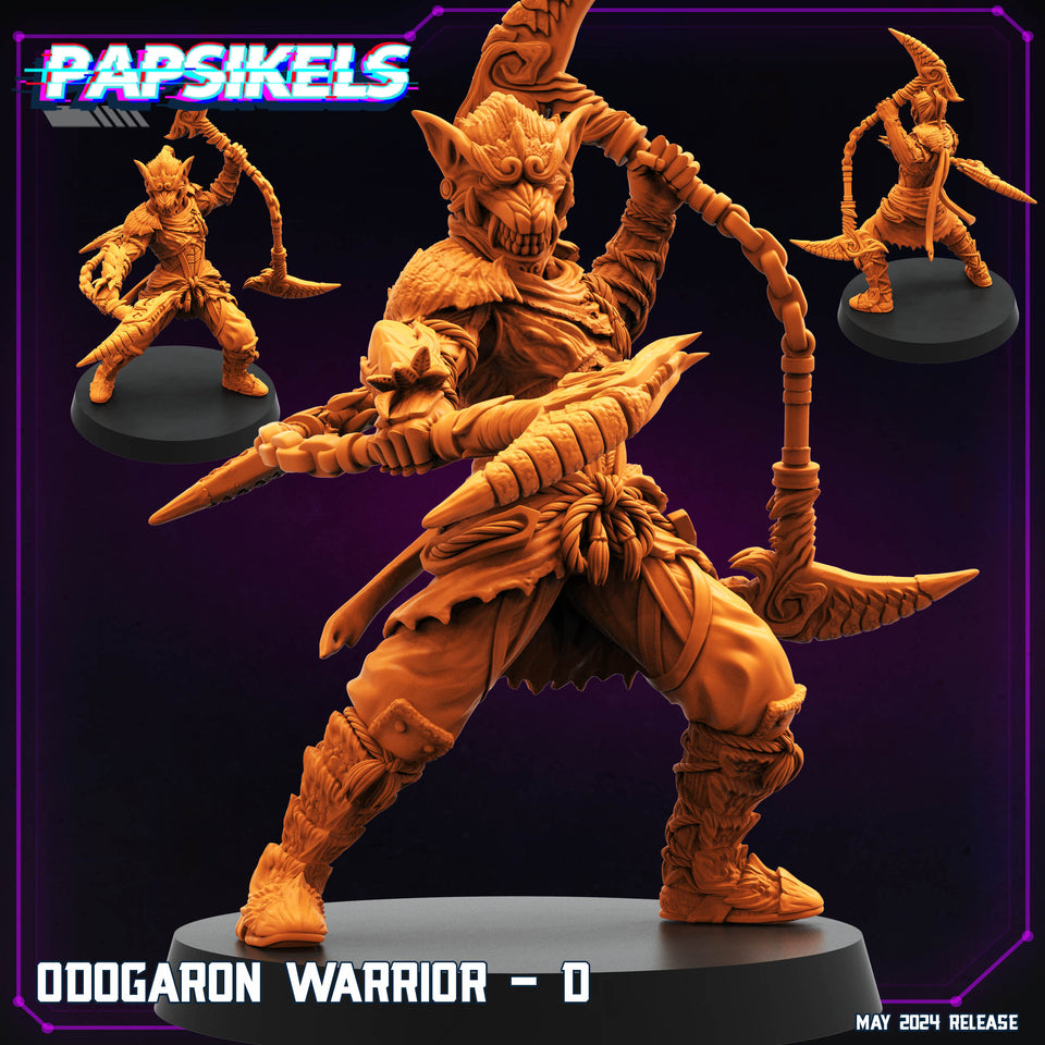 3D Printed Papsikels Odogaron Warrior Set May 2024 Cyberpunk 28mm 32mm