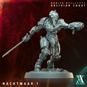 3D Printed Archvillain Games Nachtmaar Orbita Hellscape Oblivion Court 28 32mm D&D