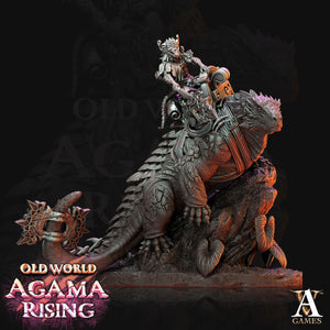 3D Printed Archvillain Games Old World Agama Rising - Mato Riders 28mm 32mm D&D