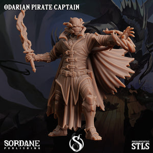 3D Printed Sordane Publishing Arcane Minis Odarian Pirate Captain Swindler's Luck Part Two 28 32mm D&D