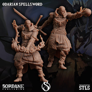 3D Printed Sordane Publishing Odarian Spellsword 28 32mm D&D