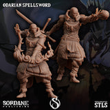 3D Printed Sordane Publishing Odarian Spellsword 28 32mm D&D