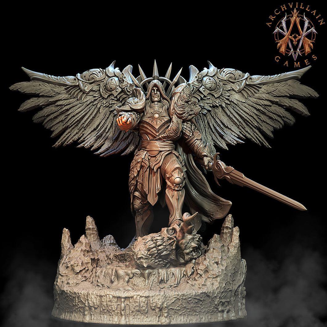 3D Printed Archvillain Games The Astral Court - Omniel the Righteous 28mm 32mm D&D