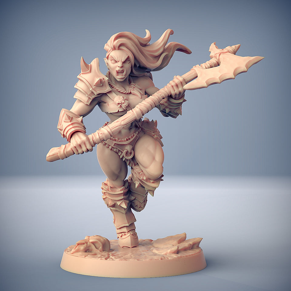 3D Printed Artisan Guild Orc Barbarian Hand+Weapons Orc Barbarians Set  28mm 32mm