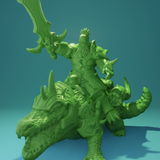 3D Printed Nafarrate Crocodile Rider Orc Set Orcs Army 28 32 mm D&D