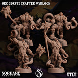 3D Printed Sordane Publishing Orc Corpse Crafter Warlock Monster Mayhem II 28 32mm D&D