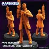 3D Printed Papsikels Papz Industries Cybernetic Chief Security Set 28mm 32mm