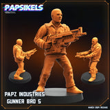 3D Printed Papsikels Papz Industries Gunner Bros Set 1 MARCH 2025 SCIFI 28mm 32mm