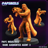 3D Printed Papsikels Papz Industries Nano Augmented Agent Set 28mm 32mm