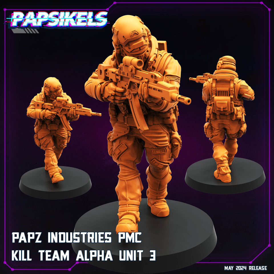 3D Printed Papsikels Papz Industries Pmc Kill Team Set May 2024 Cyberpunk 28mm 32mm