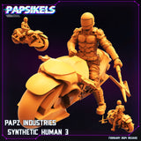 3D Printed Papsikels Papz Industries Synthetic Human February 2025 Cyberpunk 28mm 32mm