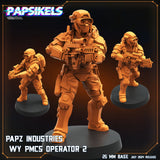 3D Printed Papsikels Papz Industries Wy Pmcs Operator Set July 2024 Scifi 28mm 32mm