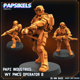 3D Printed Papsikels Papz Industries Wy Pmcs Set August 2024 Scifi 28mm 32mm