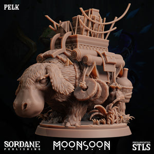 3D Printed Sordane Publishing Pelk Moonsoon 28 32mm D&D