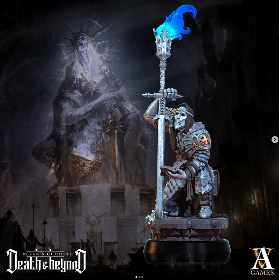 3D Printed Archvillain Games Penitent Cleric Death and Beyond 28 32mm D&D