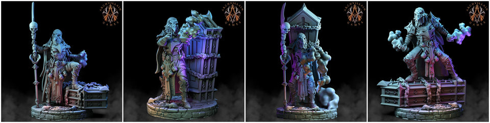 3D Printed Archvillain Games The Deathknight Order Plaguebearers 28 32mm D&D