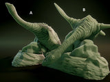 3D Printed Nafarrate Plesiosaurus Lovecraftian Bestiary 28 32 mm D&D