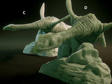 3D Printed Nafarrate Plesiosaurus Lovecraftian Bestiary 28 32 mm D&D