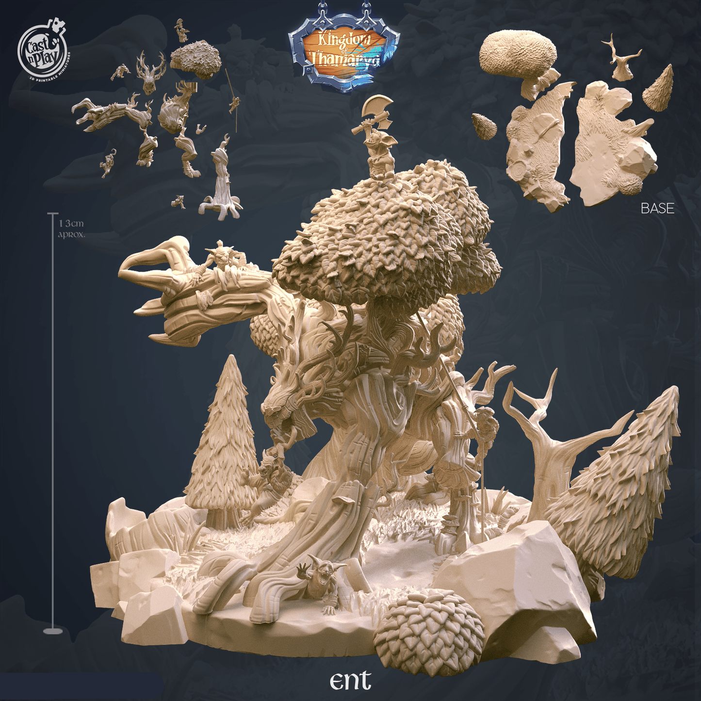 Printed Cast n Play Ent Kingdom Of Thamarya 28mm 32mm D&D - 3D Printing Boss 