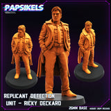 3D Printed Papsikels August 2024 Cyberpunk Replicant Retire Unit Set 28mm 32mm