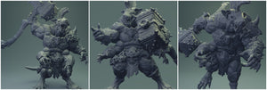 3D Printed Nafarrate Rats Army Rat Berserker Set 28mm 32mm D&D
