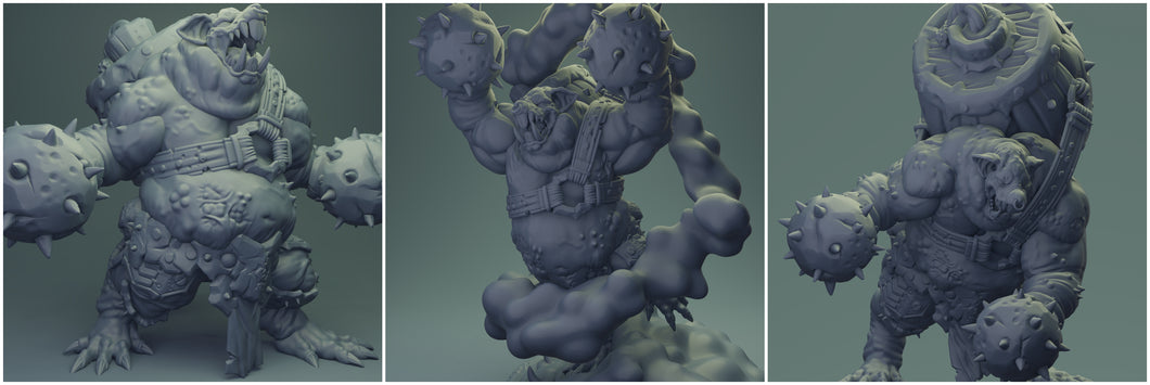 3D Printed Nafarrate Rats Army Rat Bomb Set 28mm 32mm D&D