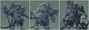 3D Printed Nafarrate Rat King Set Rats Army 28 32 mm D&D