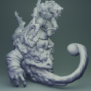 3D Printed Nafarrate Rats Army Rat Riding Frog Set 28mm 32mm D&D