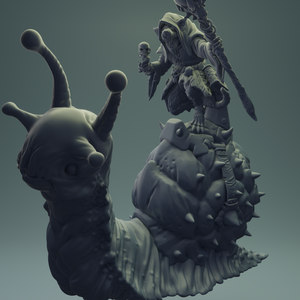 3D Printed Nafarrate Rats Army Rat Riding Snail Set 28mm 32mm D&D