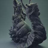 3D Printed Nafarrate Rats Army Rat Riding Snail Set 28mm 32mm D&D