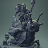 3D Printed Nafarrate Rats Army Rat Riding Snail Set 28mm 32mm D&D