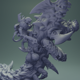 3D Printed Nafarrate Rats Army Rat Riding Wurm Set 28mm 32mm D&D