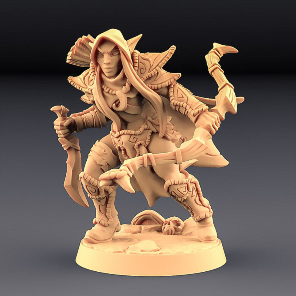 3D Printed Artisan Guild Deepwood Alfar Rogues Deepwood Alfar Set 28mm 32mm