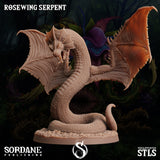 3D Printed Sordane Publishing Rosewing Serpent Cupid's Embrace Set 28 32mm D&D