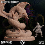 3D Printed Sordane Publishing Rosewing Serpent Cupid's Embrace Set 28 32mm D&D