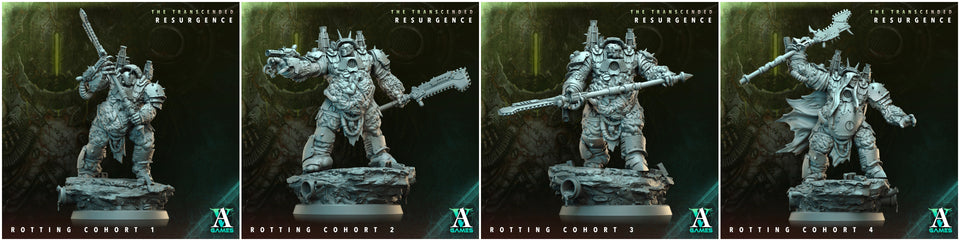 3D Printed Archvillain Games Rotting Cohort The Transcended Resurgence 28 32mm D&D