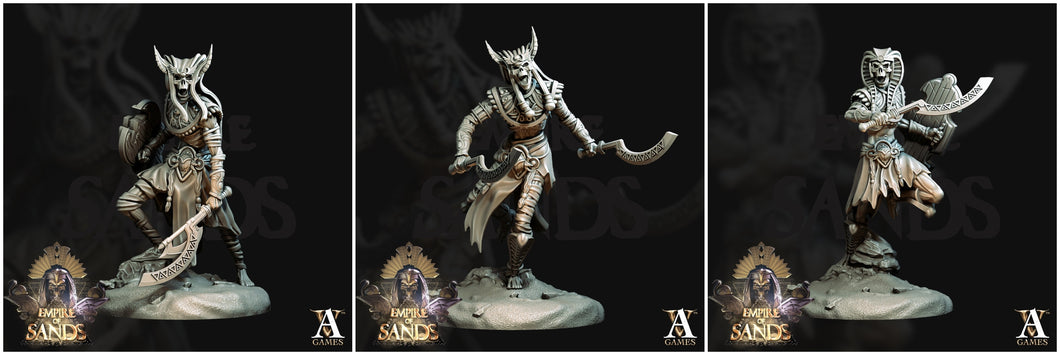 3D Printed Archvillain Games Royal Guards The Empire of Sands 28 32mm D&D