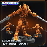 3D Printed Papsikels Sapient Humanoid Low Ranked Templars MARCH 2025 CYBERPUNK 28mm 32mm